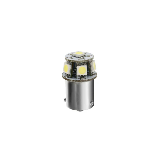 24/28V Hyper-Led 18 6 SMD x 3 chips R5W BA15s 1 pz Scatola Bianco doppia pol. 98233