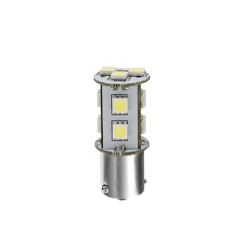 24/28V Hyper-Led 33 11 SMD x 3 chips P21W BA15s 1 pz Bianco Doppia polarità 98259