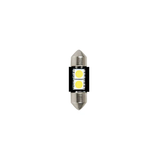 24/28V Hyper-Led 6 2 SMD x 3 chips 10x31 mm SV8,5-8 2 pz Bianco Doppia polarità 98227