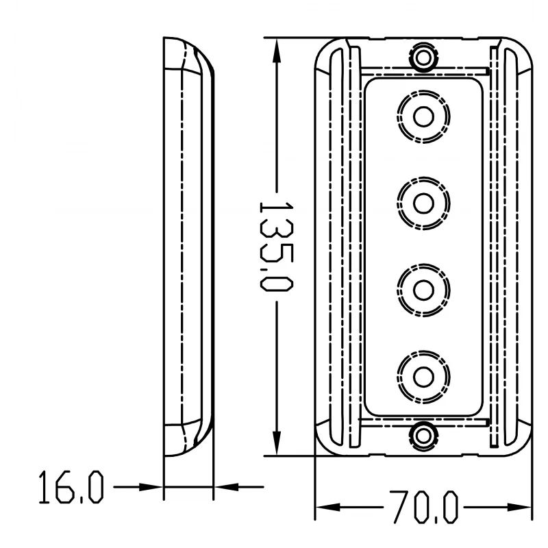 A.A.A. Plafoniera In Alluminio a 4 Led 01614-WH - Image 2