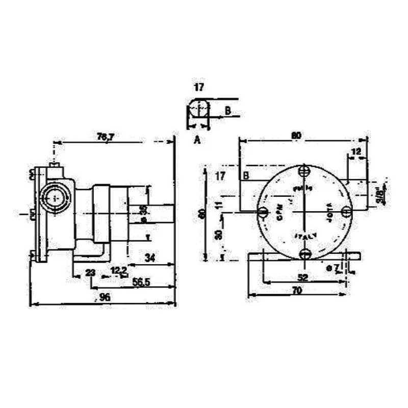 Ancor Pompa Autoadescante Pm15 273 girante raffreddamento motore - Image 2