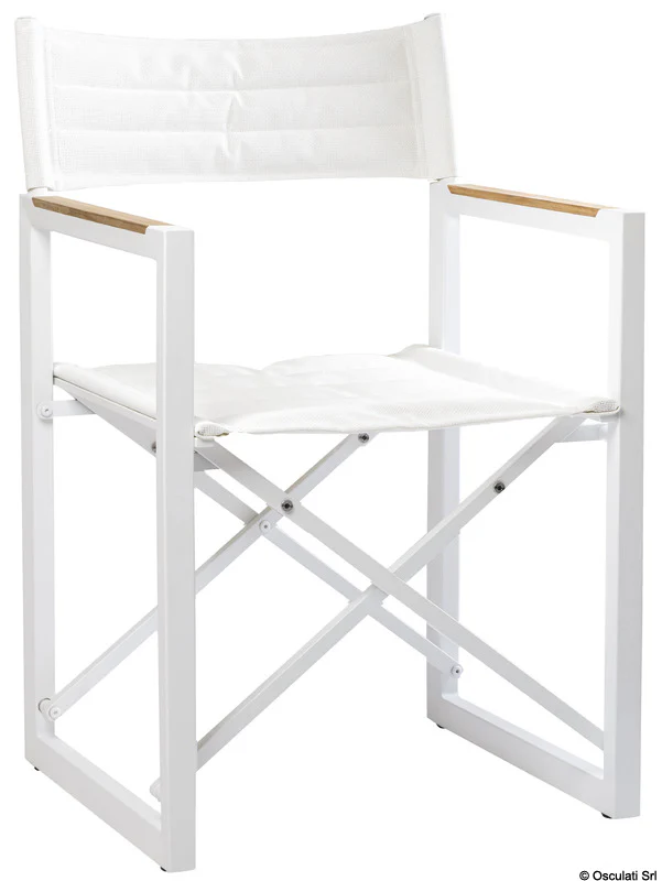 ARC Sedia pieghevole alluminio teak ARC The Square bianca
