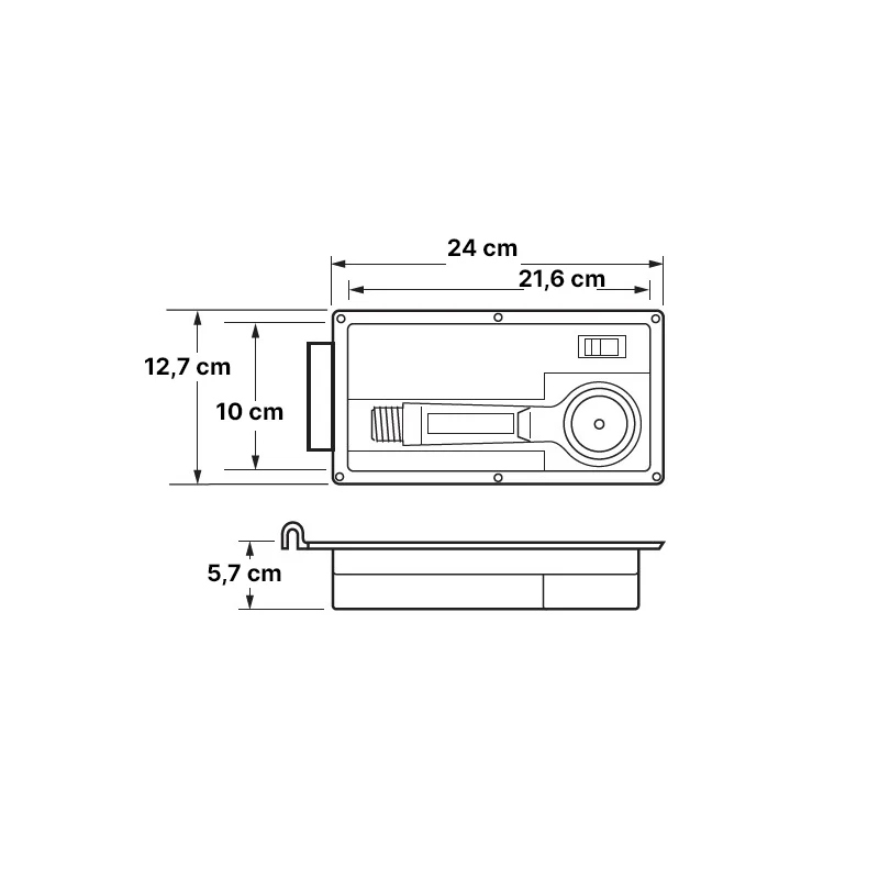 Attwood Contenitore Doccetta Da Ponte ATT-4131-4 - Image 2
