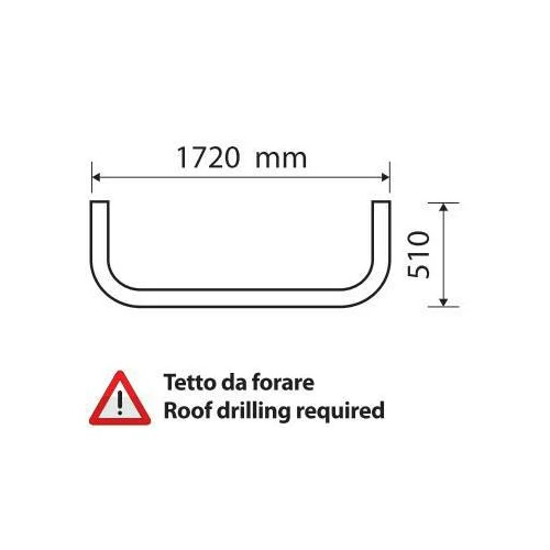 Barra portafari tetto Type 2 Daf XF 105 02/04>12/14 Space Tetto forare - Image 2