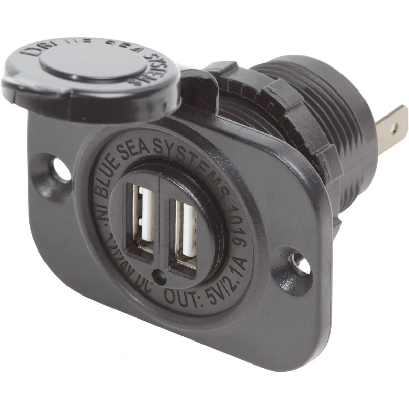 Blue Sea Doppia Presa Usb 12 Volt Nera 1016-BSS - Image 3