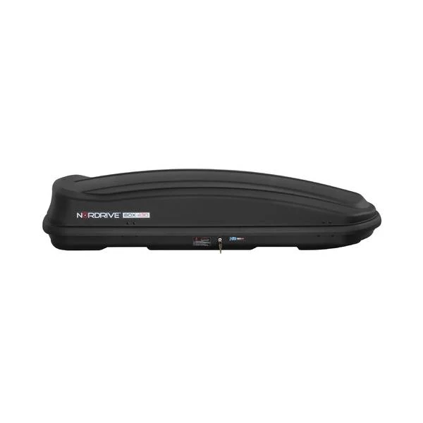 Box Tetto Auto Nordrive Box 430 - 430 Litri ABS Nero Goffrato Carico 75kg N60016 - Image 3