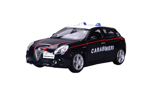 Burago Auto Carabinieri, Alfa Romeo Giulia / Stelvio assortite, Burago, scala 1:24, scatola vetrina - Image 2