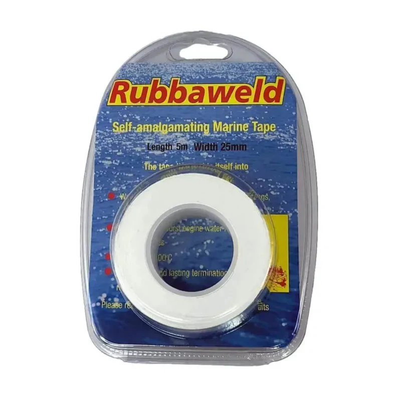 C.C. Marine Nastro Rubbaweld Bianco Mt 5 Hmm 25 Riparazione Vele RUBBAWELD WHITE 25X5 - Image 2