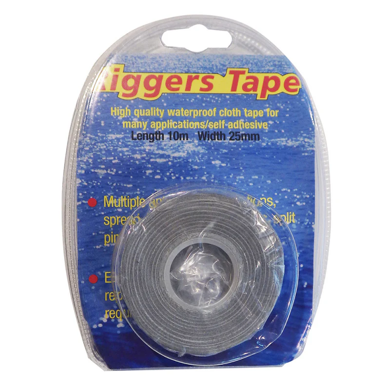 C.C. Marine Riggers Tape Argento H mm 25 Protezione Enditori, Morsetti e Altreterminazioni Metalliche RIGGERS SILVER 25X10 - Image 2