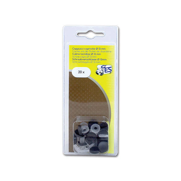 Cappuccio coprivite nero diametro 13 - 20 pezzi VTE16NC 8032793938217