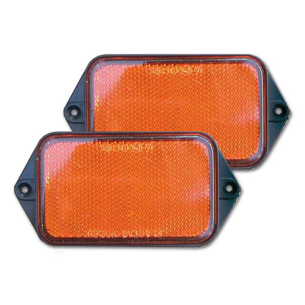 Catadiottro 95x60mm arancione fissaggio a vite 8032793931591 - Image 2
