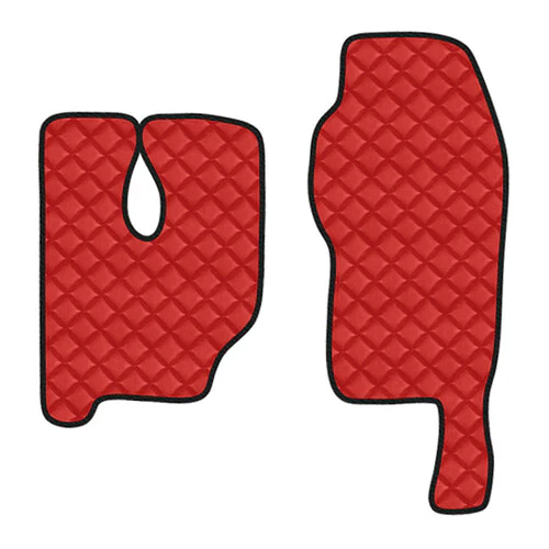 Coppia tappeti in Skeentex Rosso Mercedes Actros MP3 (06/08>12/13) tunnel alto 96148