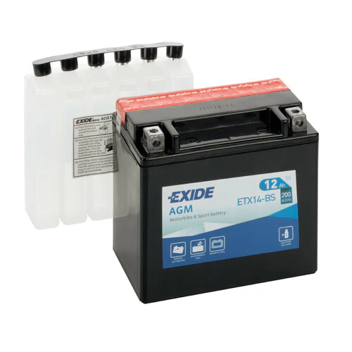 Exide Batteria 12V - Exide Bike AGM - 12 Ah - 200 A - Image 2