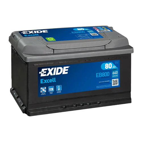 Exide Batteria 12V - Exide Excell - 80 Ah - 640 A - L04