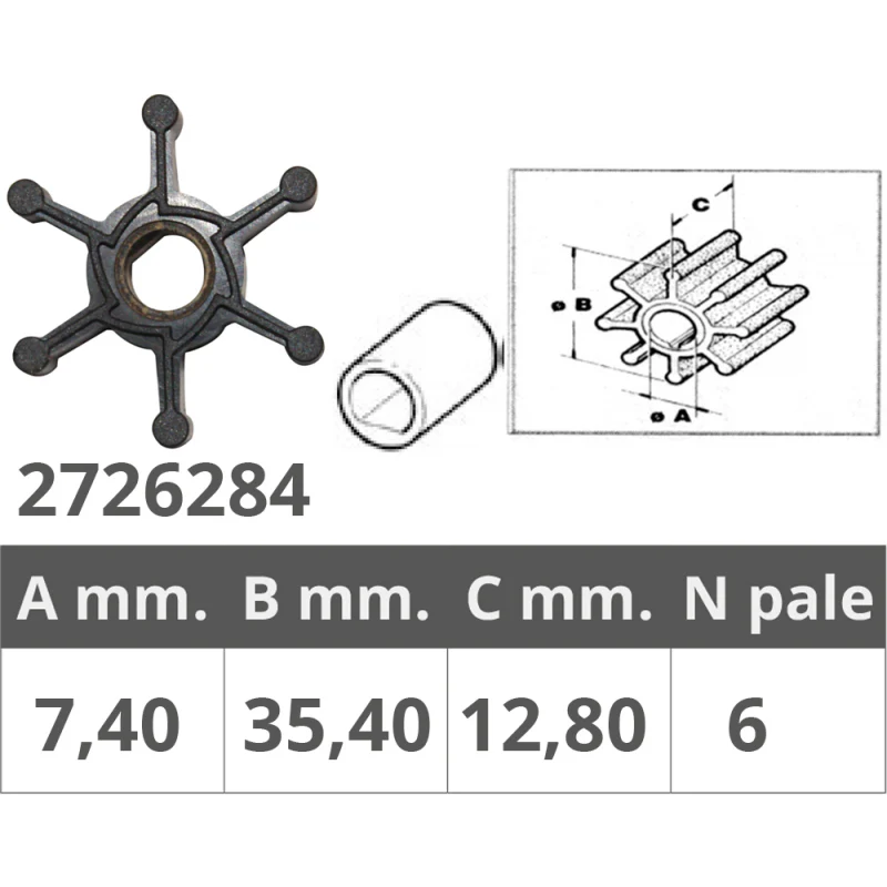 Finnord Girante Johnson Riferimento Originale 09-1077B-9 500284.G