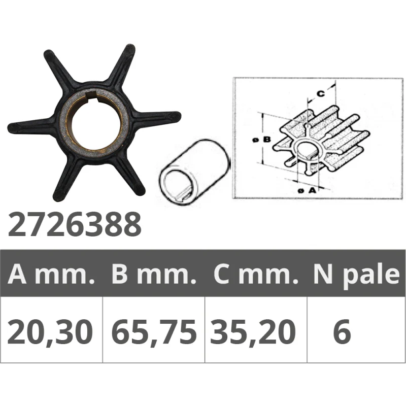 Finnord Girante Tohatsu 2T 70-90-120-140 Hp 500388