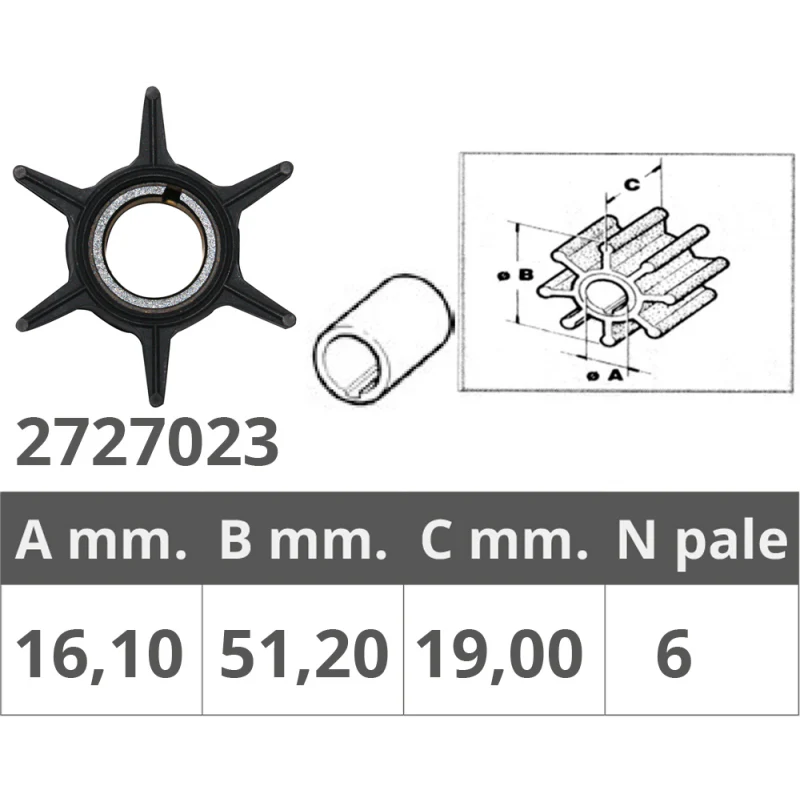 Finnord Girante Yamaha-Selva 2/4T 20-50 Hp 500385.G