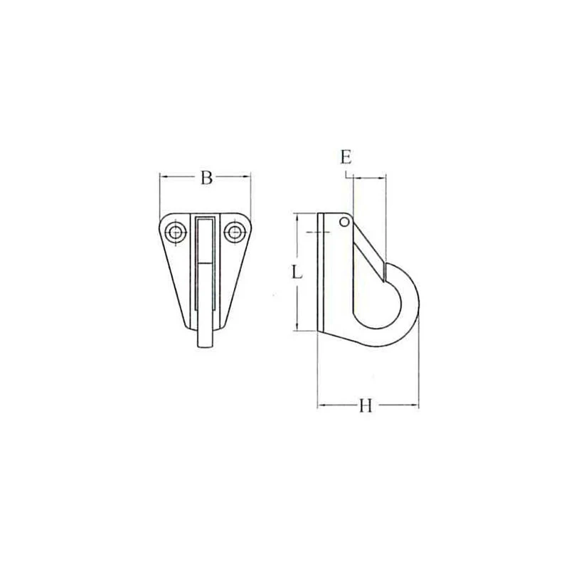 FNI Piastrina Inox 316 Gancio Apribile S1522-A0001 - Image 2