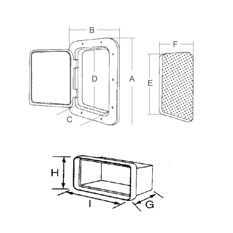 FNI Sportello con Contenitore mm 270X373X190P 21.2453 - Image 2