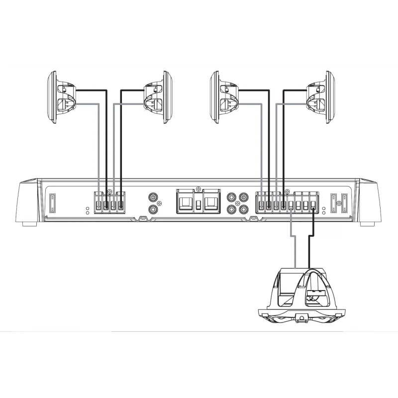 Fusion Amplificatore Sg-Da51600 5 Canali 010-01968-00 - Image 3