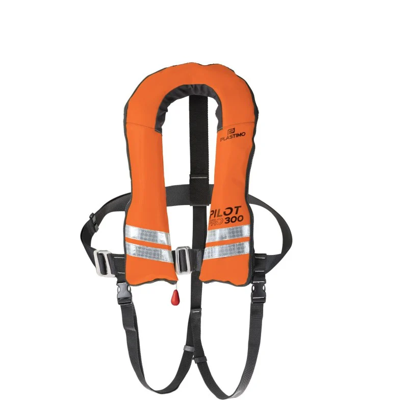 Giubbotto Automatico Pilot Pro 300 Arancione con Imbracatura Inguinale - Image 2