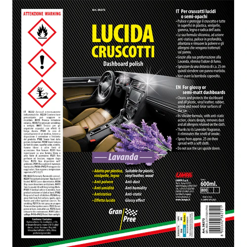 Gran Pree Gran Pree, lucida cruscotti - 600 ml - Lavanda - Image 2