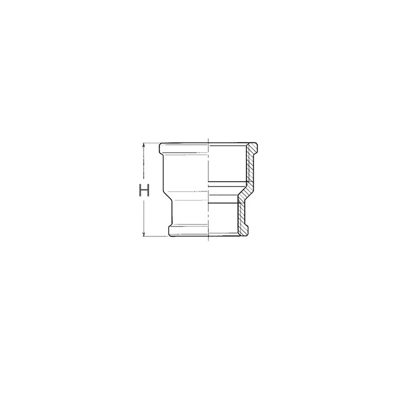 Guidi Manicotto Riduzione In Bronzof-F Da 1/2 a 3/8 240B 1/2-3/8 - Image 2