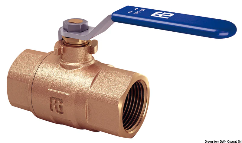 Guidi Valvola a sfera F-F in bronzo passaggio tot. 3 pollice