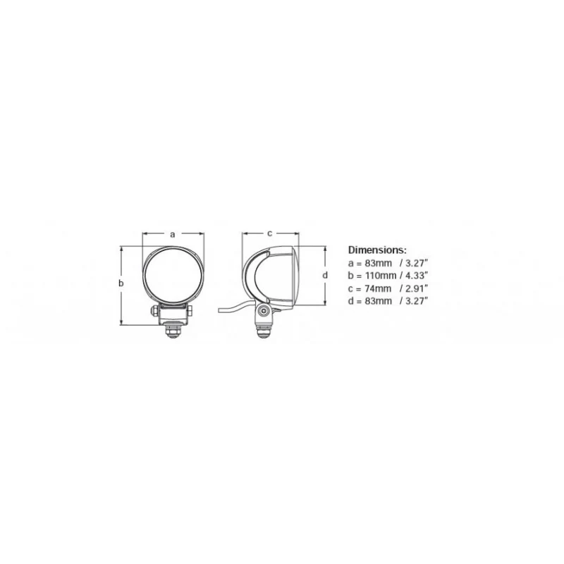 Hella Marine Proiettore a Led M70 Raggio Corto nautica 1G0 996 476-521 - Image 3