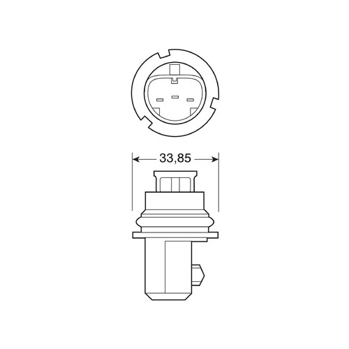 Lampa 12V Lampada alogena - HB1 9004 - 65/45W - P29t - 1 pz - Scatola 58271 - Image 3
