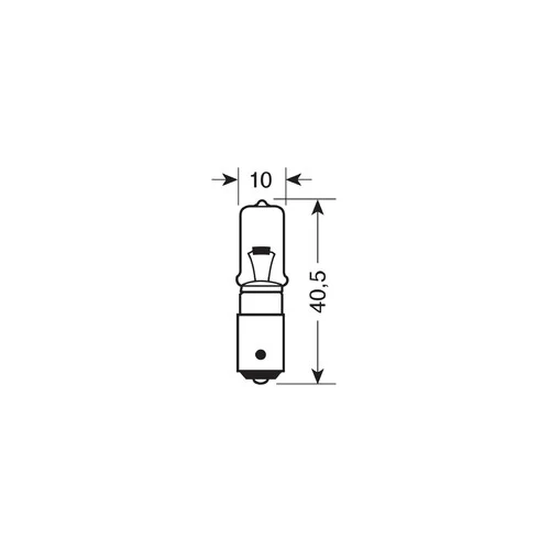 Lampa 12V Lampada alogena micro HY21W 21W BAY9s 2 pz D/Blister Arancio 58120 - Image 2