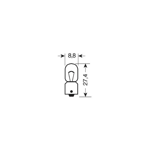 Lampa 12V Lampada micro - (T4W) - 4W - BA9s - 2 pz - D/Blister - Viola 58336 - Image 2