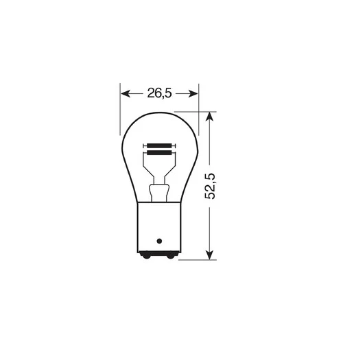 Lampa 24V Lampada 2 filamenti - P21/5W - 21/5W - BAY15d - 10 pz - Scatola 98232 - Image 2