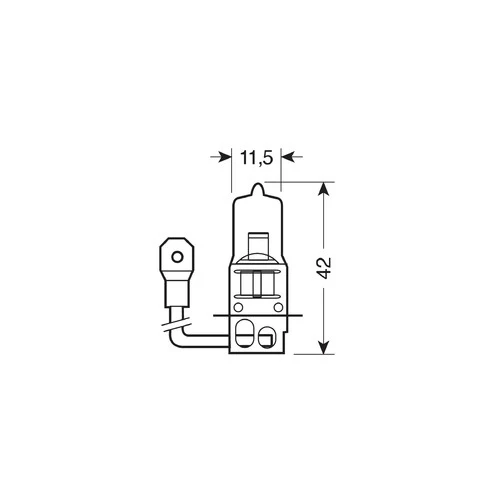 Lampa 24V Lampada alogena Blu-Xe - H3 - 70W - PK22s - 1 pz - Scatola 98280 - Image 2