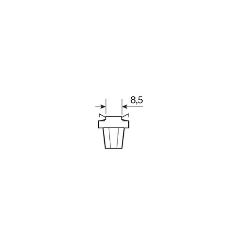 Lampa 24V Lampada cruscotto 1 Led - B8,5d - 2 pz - D/Blister - Bianco 98367 - Image 2