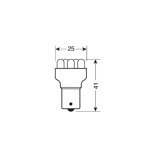Lampa 24V Lampada Multi-Led 5 Led - (R10W) - BA15s - 1 pz - Scatola - Bianco 98314 - Image 3