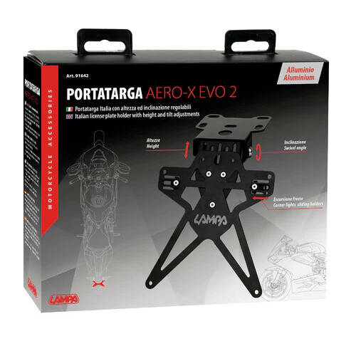 Lampa Aero-X Evo 2, portatarga Italia con altezza ed inclinazione regolabili 91642 - Image 3