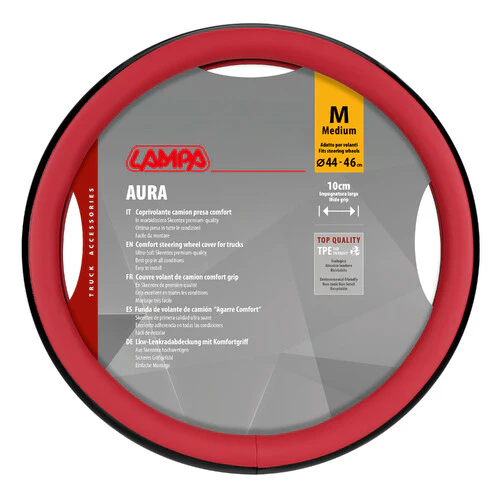 Lampa Aura, coprivolante in Skeentex - M -  44/46 cm - Rosso 97079 - Image 3