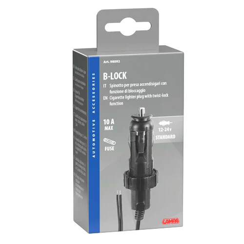 Lampa B-Lock, Spinotto per presa accendisigari con funzione di bloccaggio 12/24V 98092 - Image 2