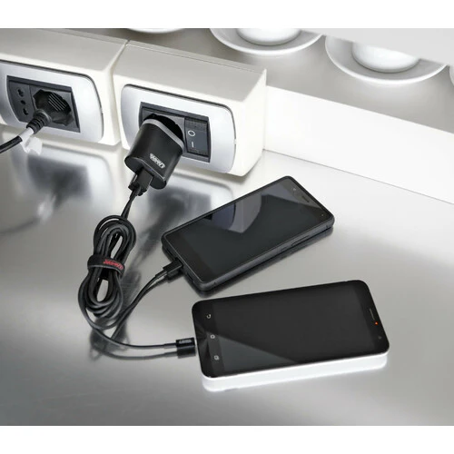 Lampa Caricabatteria da rete con 2 porte Usb - Fast Charge - 3100 mA - 100/230V 38876 - Image 2