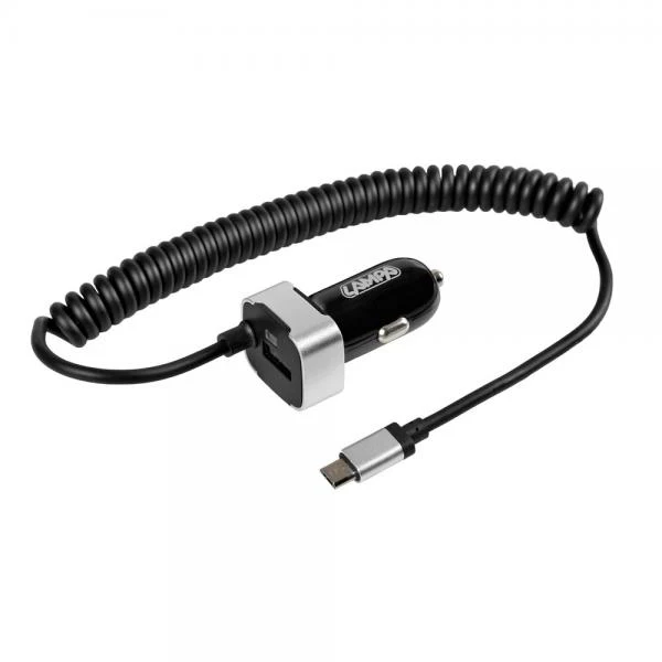 Lampa Caricabatteria Micro Usb con 1 porta Usb - Fast Charge - 2400 mA - 12/24V 38928