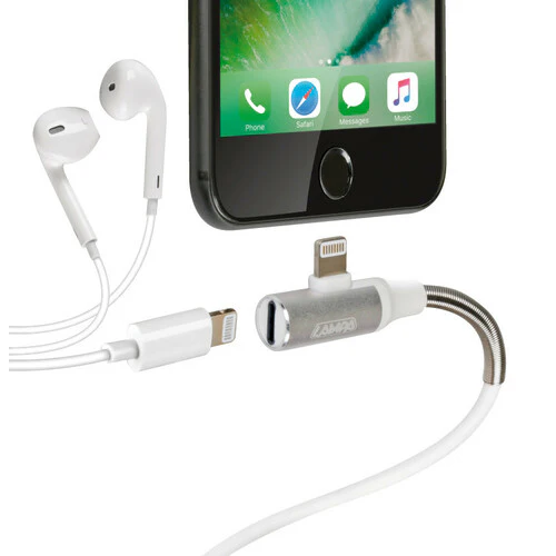 Lampa Cavo 90 Usb > Apple 8 Pin + adattatore auricolari - 200 cm - Bianco 38850 - Image 3