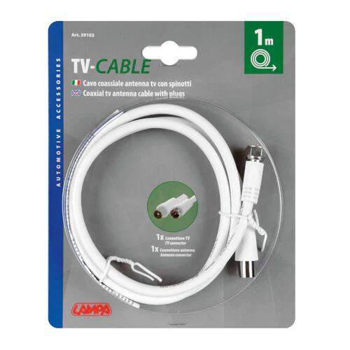 Lampa Cavo coassiale antenna TV - 1 m 39103 - Image 3