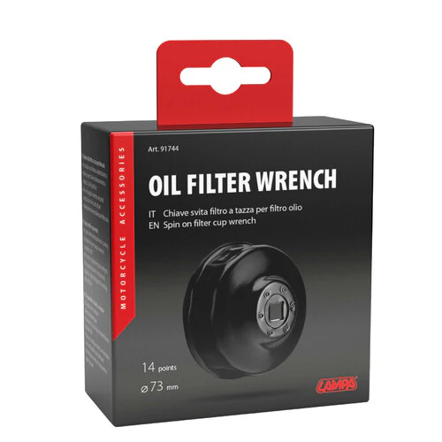 Lampa Chiave svita filtro a tazza per filtro olio per filtro 73 mm con 14 lati 91744 - Image 3