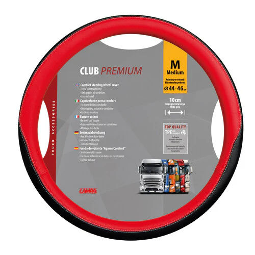 Lampa Club, coprivolante in Skeentex - M - 44/46 cm - Rosso 98910