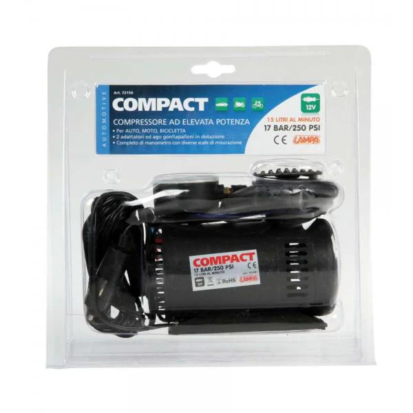 Lampa Compact, compressore 12V con manometro 72150 - Image 3