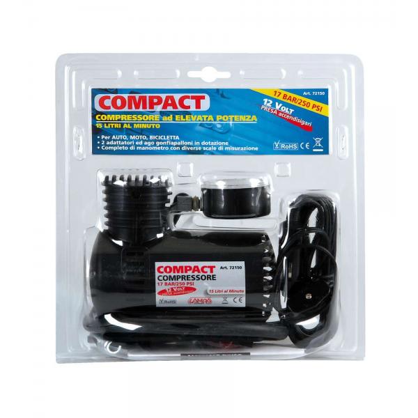 Lampa Compact, compressore 12V con manometro 72150 - Image 4