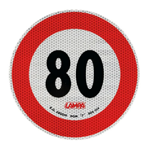 Lampa Contrassegno limite velocità - 80 Km/h 98442