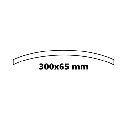 Lampa Convex 300, specchietto retrovisore convesso - 300x65 mm 65511 - Image 2