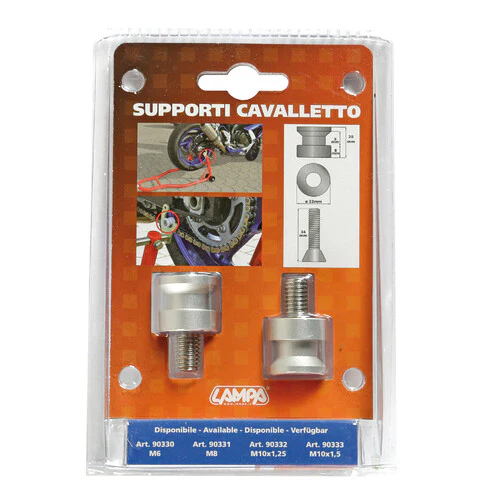 Lampa Coppia supporti cavalletto - 10x1,50 mm - Alluminio 90333 - Image 2